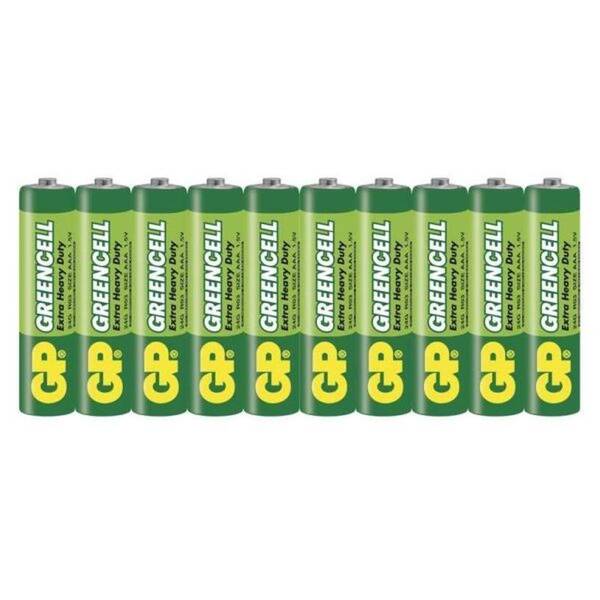 Baterie zinkochloridová GP Greencell AAA, R03, fólie 10ks 

