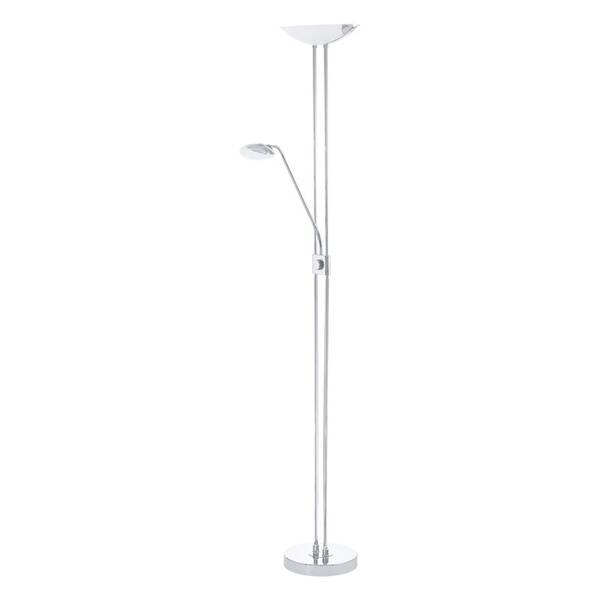 Stojací lampa Eglo Baya LED chrom

