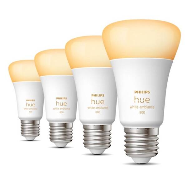 Chytrá žárovka Philips Bluetooth, 6W, E27, White Ambiance (4ks) 

