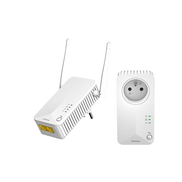 Síťový rozvod LAN po 230V Strong Powerline WF 500 DUO bílý

