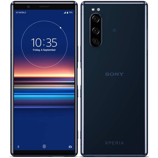 Mobilní telefon Sony 5 modrý

