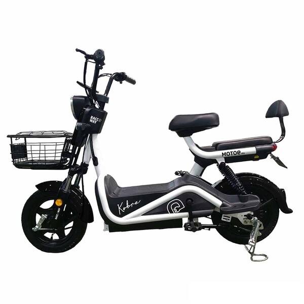 Elektrická motorka RACCEWAY Kobra černo-bílý 

