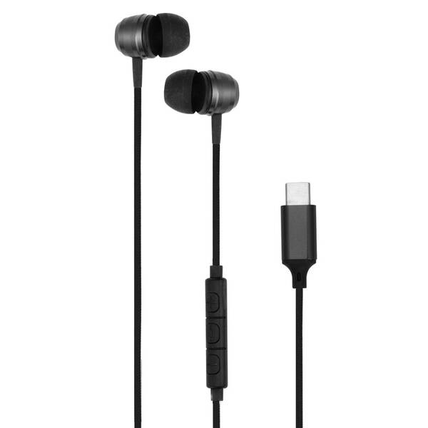 Sluchátka WG E08, USB-C černá


