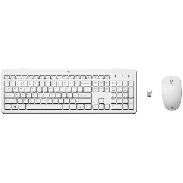 Klávesnice s myší HP 230, CZ/SK bílá

