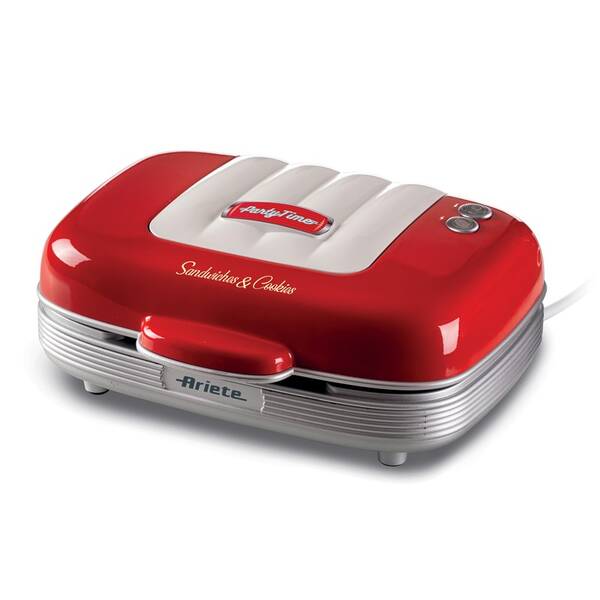 Sendvičovač Ariete ART 1972, 3 v 1 červený

