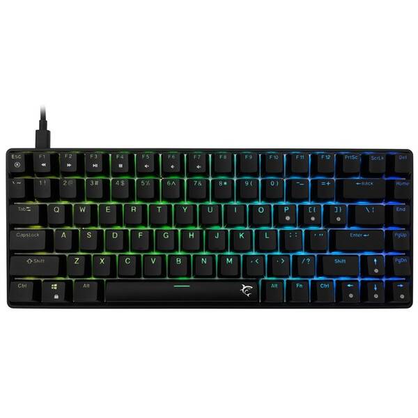 Klávesnice White Shark HAMACHI, RGB, Blue Switch, US layout černá

