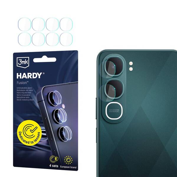 Hybridní ochranné sklo 3mk HARDY Fusion Lens Protection na Vivo Y21d průhledné

