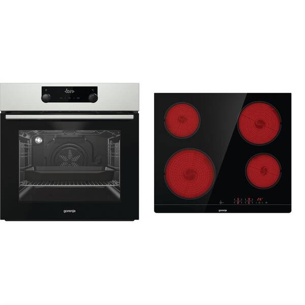 Set výrobků Gorenje BO737E114X + ECT41SC černý/nerez

