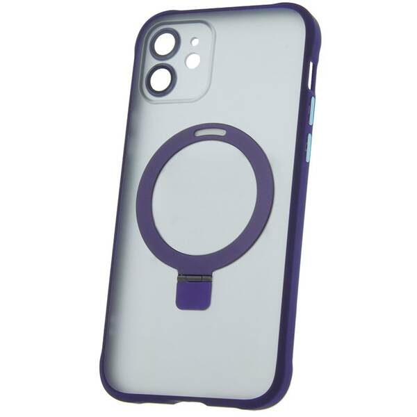 Kryt na mobil CPA Mag Ring na Apple iPhone 12 fialový

