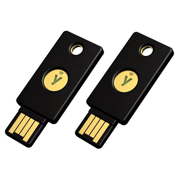 Bezpečnostní token Yubico YubiKey 5 NFC, 2 ks černý

