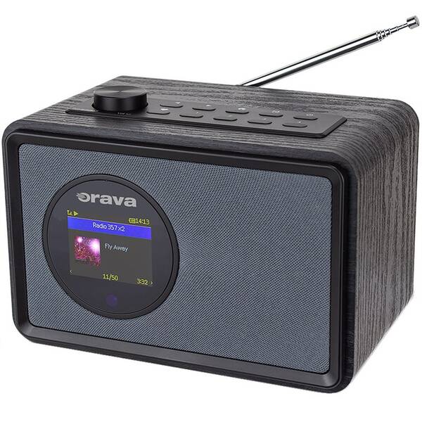 Internetový radiopřijímač s DAB+ Orava RR-30i černý

