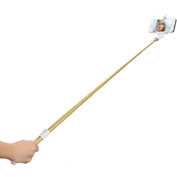 Selfie tyč Huawei bluetooth zlatá 

