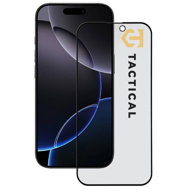 Tvrzené sklo Tactical Glass Shield Privacy Stealth 5D na Apple iPhone 16 Pro/17 černé

