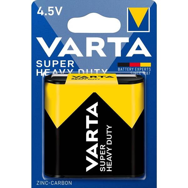 Baterie zinkouhlíková Varta Super Heavy Duty 4,5V, 3R12, blistr 1ks 


