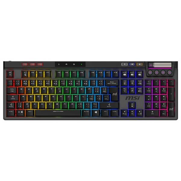 Klávesnice MSI Strike Pro Wireless Silent, CZ layout černá

