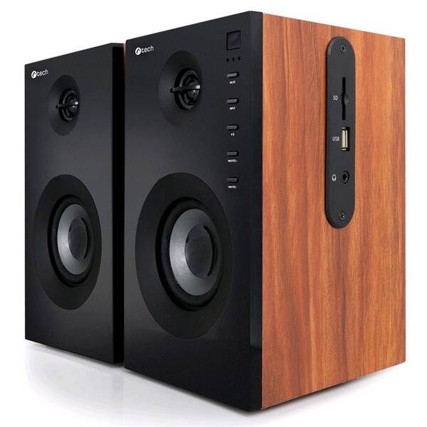 Reproduktory C-Tech SPK-550BT, 2.0, Bluetooth dřevo
