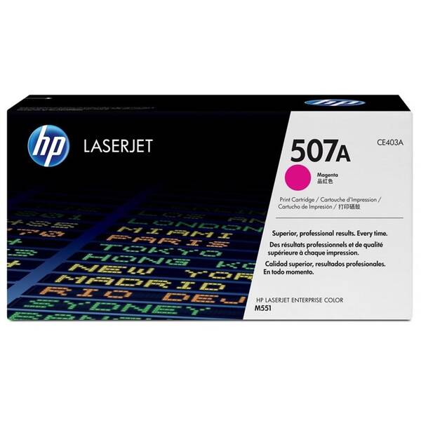 Toner HP 507A, 6 000 stran purpurový


