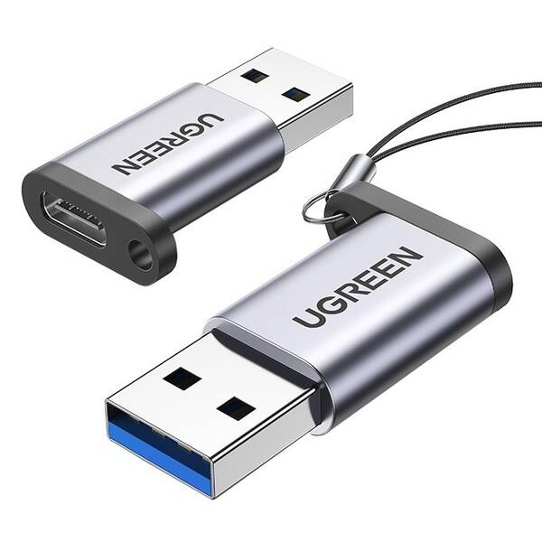 Redukce UGREEN USB-C/USB 3.0 šedá barva
