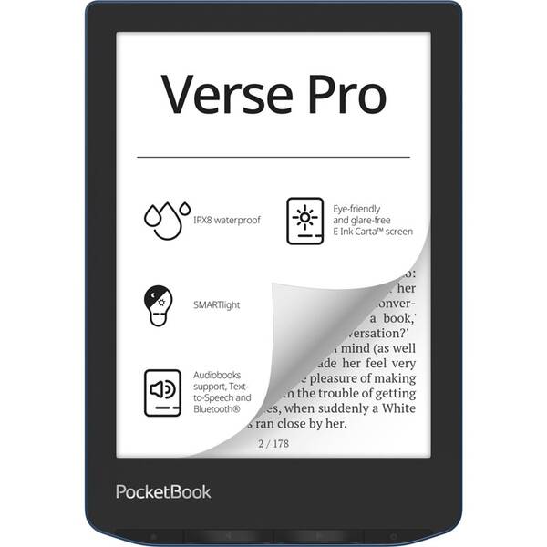 Čtečka e-knih PocketBook 634 Verse Pro - Azure 

