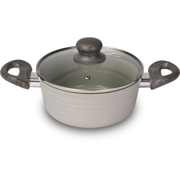Kastrol s poklicí Lamart LT1266 STRIPE, 18 cm 

