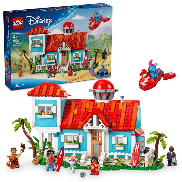 Stavebnice LEGO® │ Disney 43268 Lilo a Stitch a domek na pláži 

