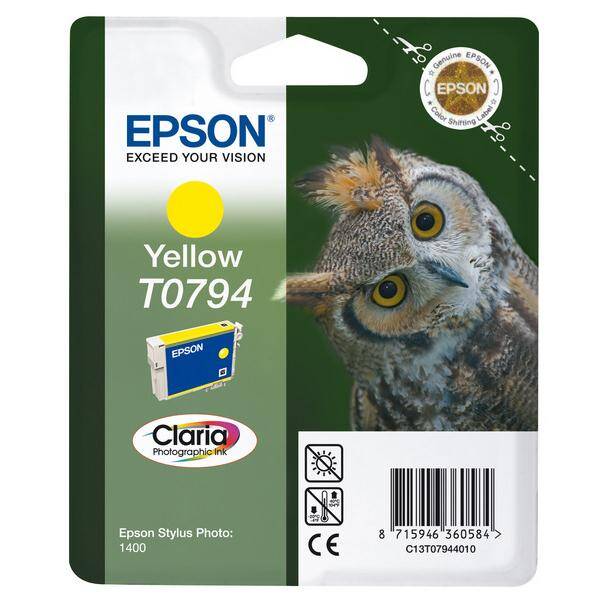 Inkoustová náplň Epson T0794, 11,1 ml žlutá

