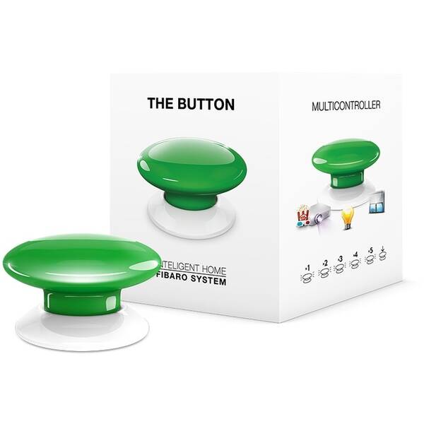 Tlačítko Fibaro Button, Z-Wave Plus zelené

