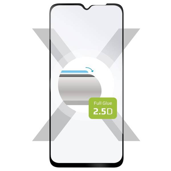 Tvrzené sklo FIXED Full-Cover na Realme C25Y černé

