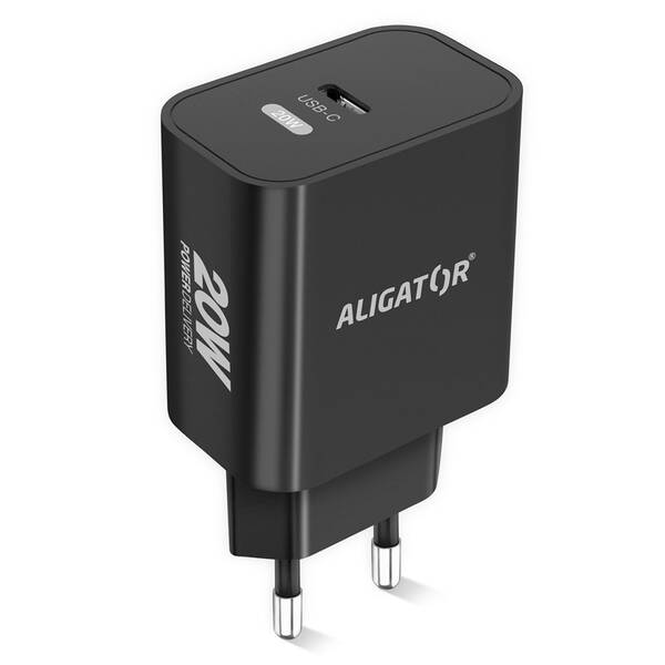 Nabíječka do sítě Aligator Power Delivery 20W, USB-C černá

