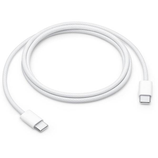 Kabel Apple USB-C/USB-C 60 W opletený, 1m bílý

