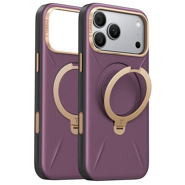Kryt na mobil Torras Ostand Q3 VegSkin na Apple iPhone 18 Pro fialový

