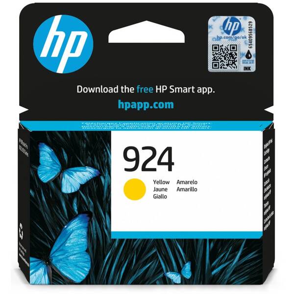 Inkoustová náplň HP 924, 400 stran žlutá

