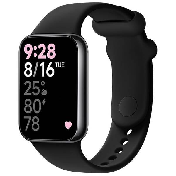 Řemínek FIXED Silicone Strap na Xiaomi Smart Band 8 Pro černý

