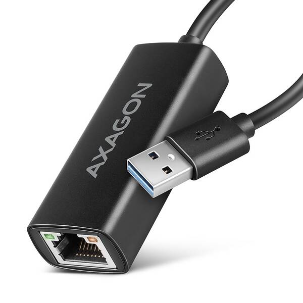 Síťová karta Axagon USB-A 3.2 Gen 1 - Gigabit, Realtek 8153 černá

