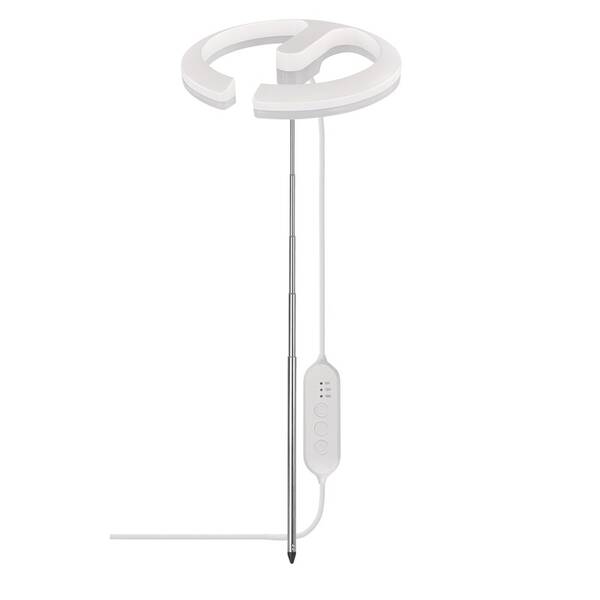 Lampa pro pěstování EMOS Kruh, 8 W, stmívání, LED integrované, IP20 bílá

