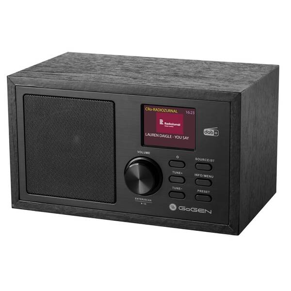 Radiopřijímač s DAB+ GoGEN DAB 620 BTCB černá barva
