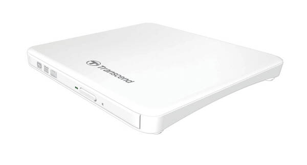 Externí DVD vypalovačka Transcend TS8XDVDS extra Slim Portable Writer bílá

