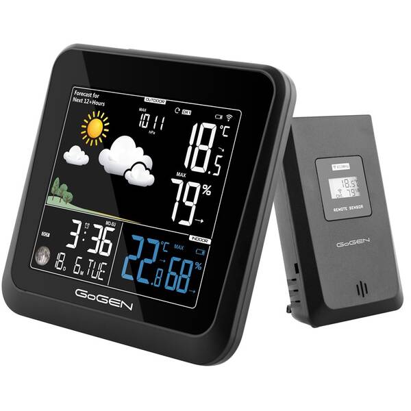 Meteorologická stanice GoGEN ME 3236 černá barva

