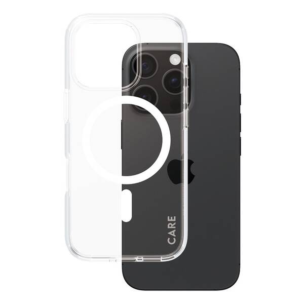 Kryt na mobil PanzerGlass CARE Urban Combat MagSafe na Apple iPhone 16 Pro bílý/průhledný

