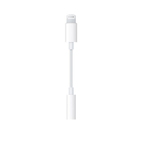 Redukce Apple Jack 3,5mm / Lightning bílá

