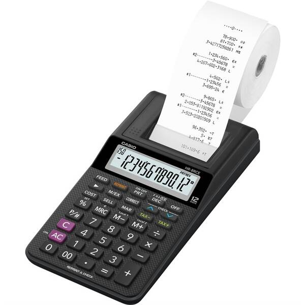 Kalkulačka Casio HR-8RCE BK černá

