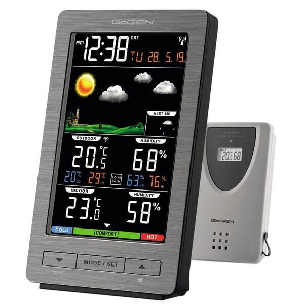 Meteorologická stanice GoGEN ME 2930 šedá barva

