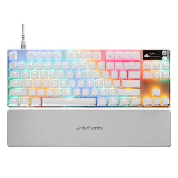 Klávesnice SteelSeries Apex Pro TKL Gen 3 US bílá

