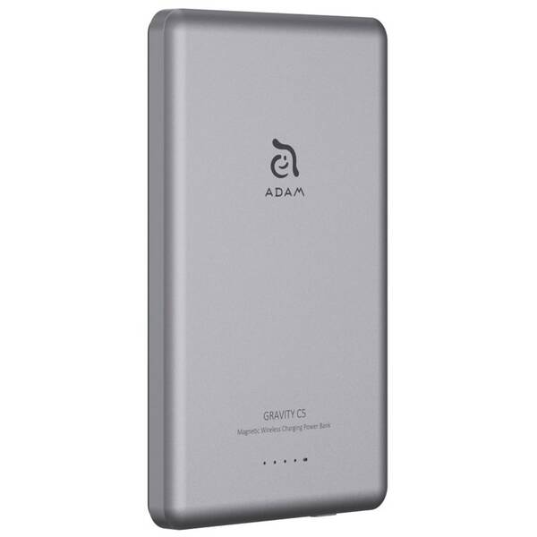 Powerbanka ADAM Elements GRAVITY C5 5000 mAh šedá

