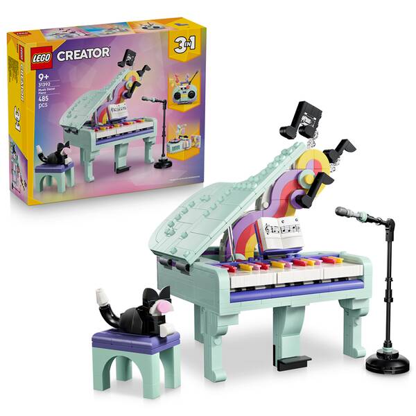 Stavebnice LEGO® Creator 3 v 1 31392 Hudební dekorace: Klavír s kočkou 

