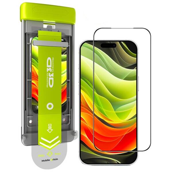 Tvrzené sklo Mobile Origin Screen Guard 3D AR s aplikátorem PRO na Aplple iPhone 17 Pro průhledné


