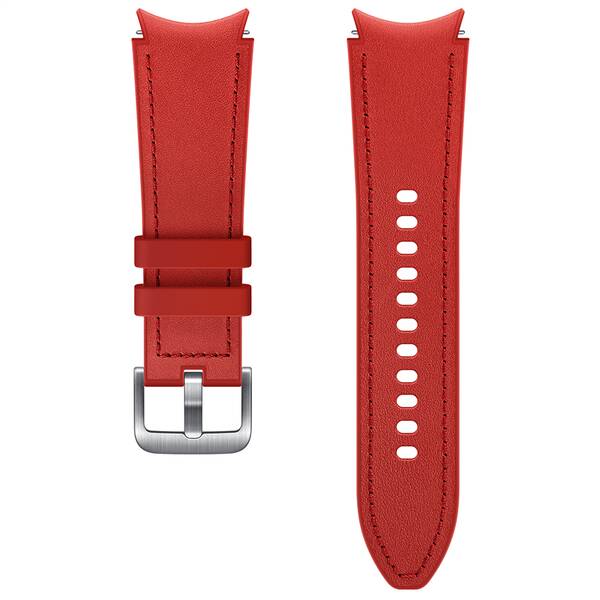 Řemínek Samsung Hybridní kožený 20mm (velikost S/M) červený

