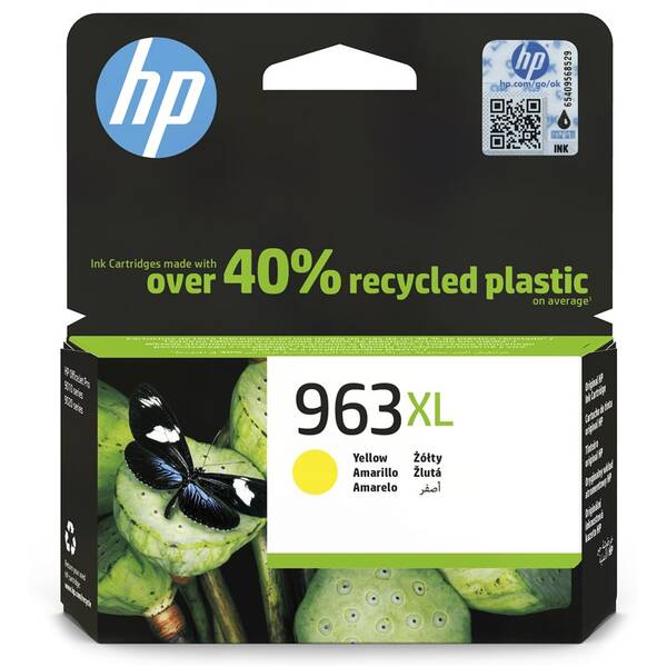 Inkoustová náplň HP 963XL, 1 600 stran žlutá

