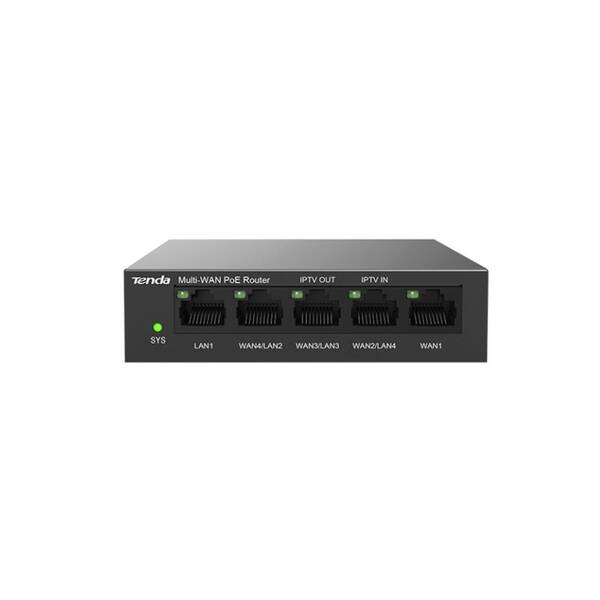Router Tenda G0-5G-PoE - Gigabit PoE Router černá barva
