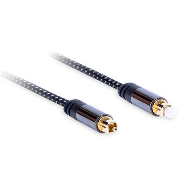 Kabel AQ Optický Toslink 1,5m černý

